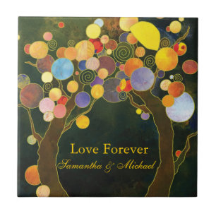 Love Forever Wedding Anniversary Keepsake Tile
