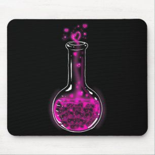 Love Formula Cats Lovers Cat Lab Lady Valentines Mouse Mat