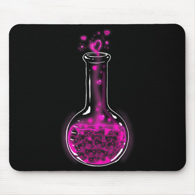 Love Formula Cats Lovers Cat Lab Lady Valentines  Mouse Mat (Front)