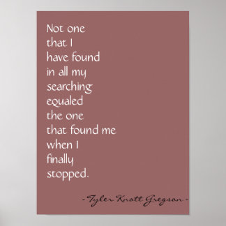 "Love found me" Print