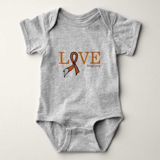 Love FOXG1 baby shirt (Front)