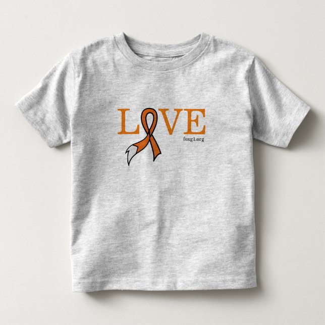 Love FOXG1 toddler tee (Front)