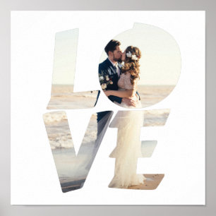 Love frame cute couple/lovers romantic poster