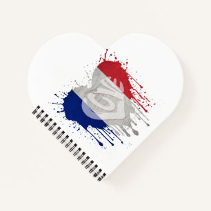 Love France Flag Notebook