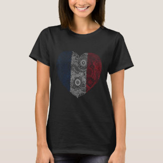 Love France French flag Heart T-Shirt