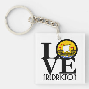 LOVE Fredrickton New Brunswick Key Ring