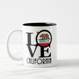 LOVE Freedom 15oz Two-Tone Coffee Mug