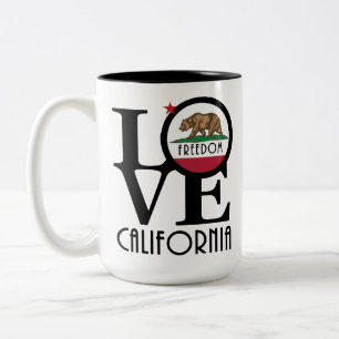 LOVE Freedom California 15oz Two-Tone Coffee Mug
