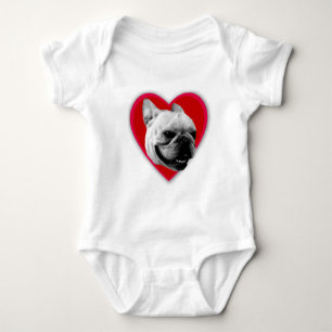 Love French Bulldog baby Bodysuit