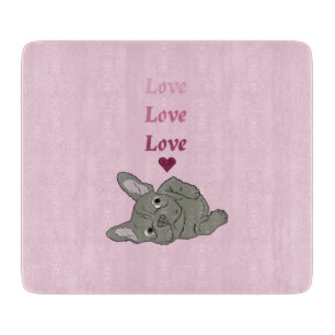 Love French Bulldog Cutting Board