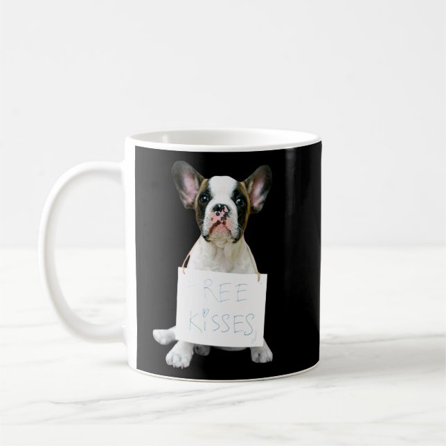 Love French Bulldog  Frenchie Mum Dad Dog Puppy Pe Coffee Mug (Left)
