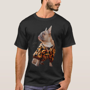 Love French Bulldog  Frenchie Mum Dad Dog Puppy Pe T-Shirt