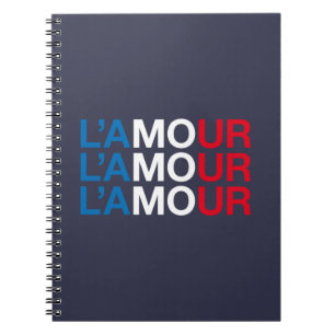 LOVE French Flag Notebook