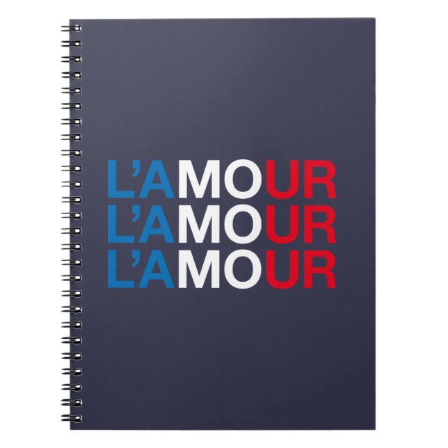 LOVE French Flag Notebook (Front)