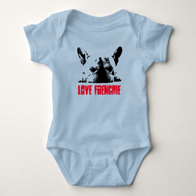 Love Frenchie Baby Bodysuit (Front)