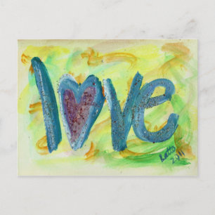 Love Fresh Spring Art Painting Postcard