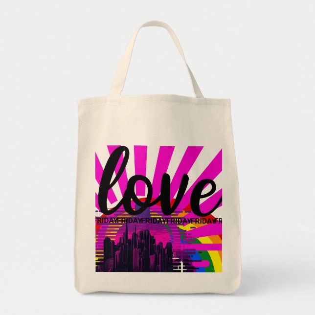 LOVE Friday big city fashion Tote Bag (Front)