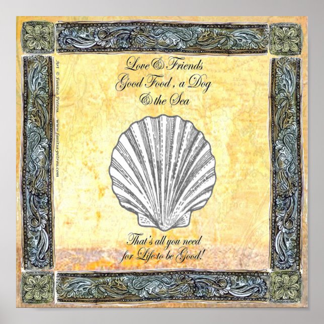 "Love & Friends", Poster 28 cm x 28 cm (Front)