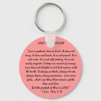 Love & Friendship Key Ring