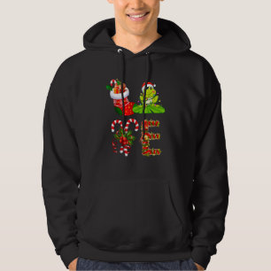 Love Frog Christmas Lights  Santa Hat Christmas Hoodie