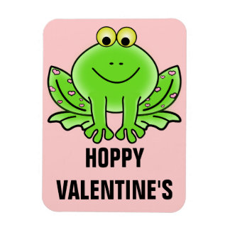 Love Frog Funny Greeting: Hoppy Valentine's Day Magnet