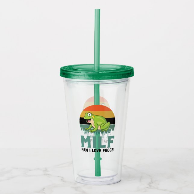 Love Frogs Acrylic Tumbler (Front)