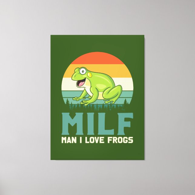 Love Frogs Canvas Print (Front)