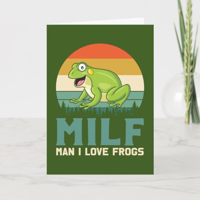 Love Frogs Greeting Card (Blank) (Front)