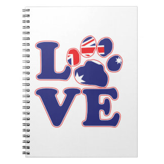 Love-From-Australia-Paw-Print Notebook
