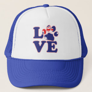 Love-From-Australia-Paw-Print Trucker Hat
