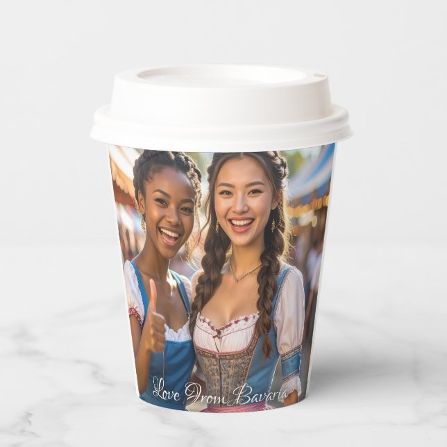 Love From Bavaria Paper Cups (Front)