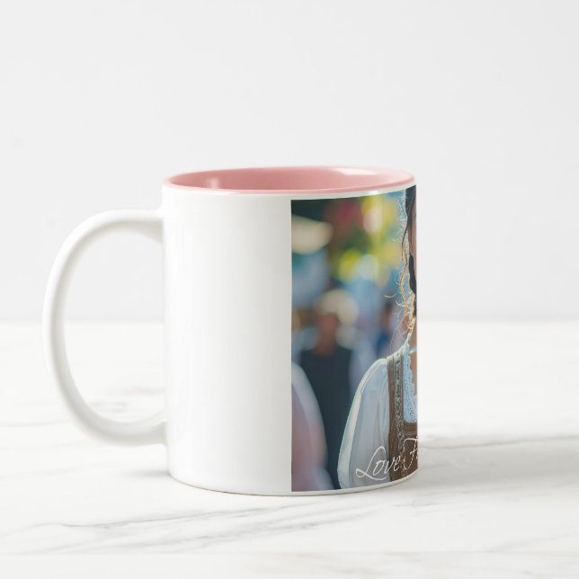 LOVE FROM BAVARIA Two-Tone COFFEE MUG (Left)