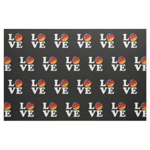 Love From Germany Smiling Flag Fabric