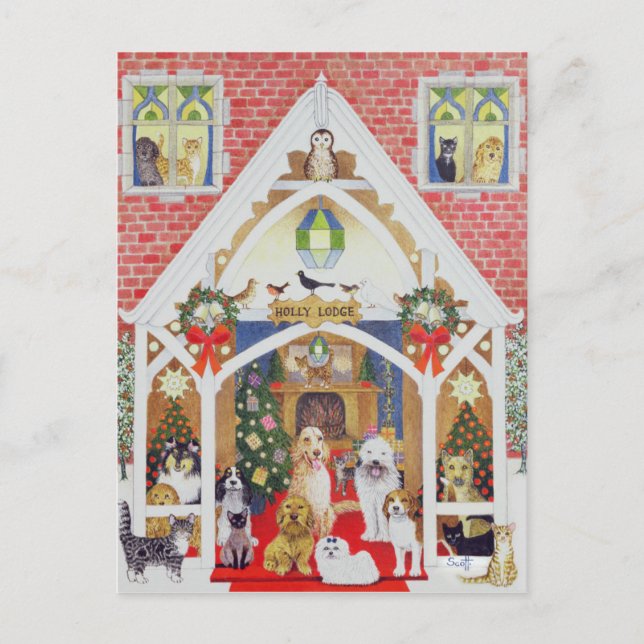 Love from Holly Lodge Postcard (Front)