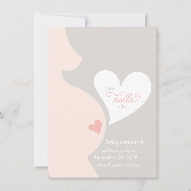 Love From Mummy's Tummy Pregnancy Announcement (Front)