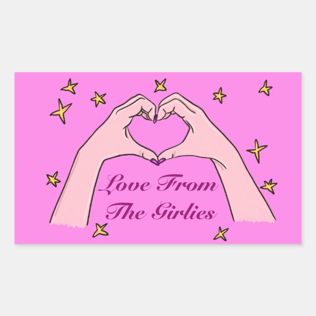 Love From The Girlies Sticker (Front)