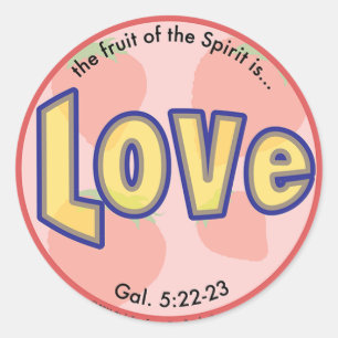 Love Fruit of the Spirit Spots Sticker