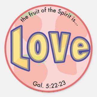 Love Fruit of the Spirit Spots Sticker