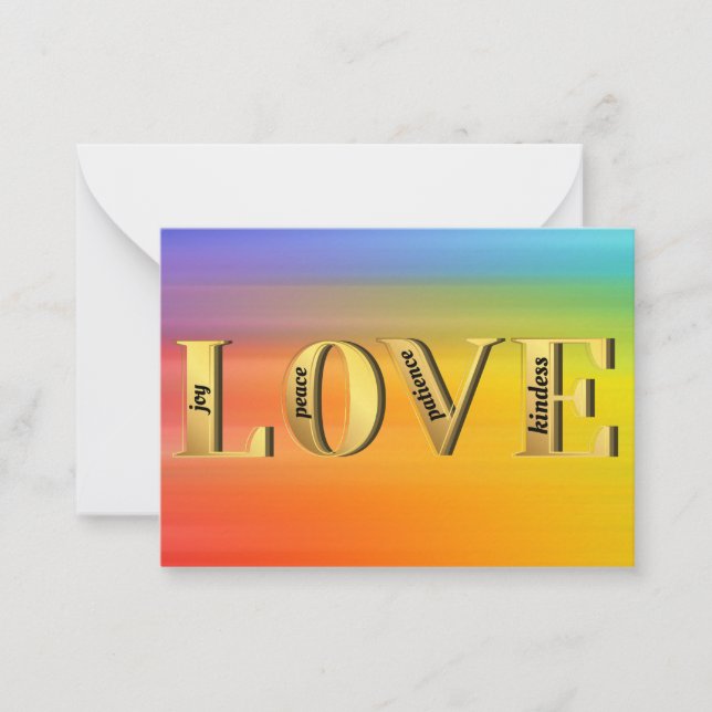 LOVE-Fruits of God's Spirit Christain Faith Card (Front)