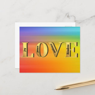 LOVE-Fruits of God's Spirit Christain Faith Postcard