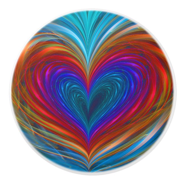 Love Full Of Colour Ceramic Knob (Front)
