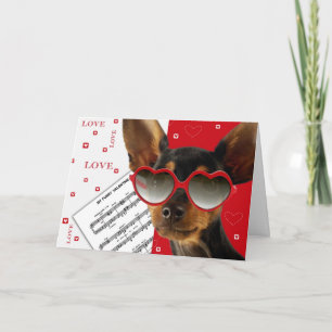 Love. Funny Dog Valentine's Day Custom Holiday Card
