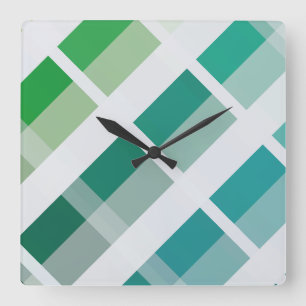 LOVE FUTURE MULTICOLOR INCLINED by masanser Square Wall Clock