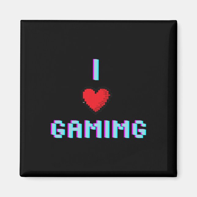 Love Gaming Video Game Heart Gamer  Magnet (Front)