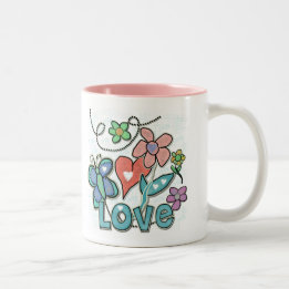 Love Garden Two-Tone Coffee Mug