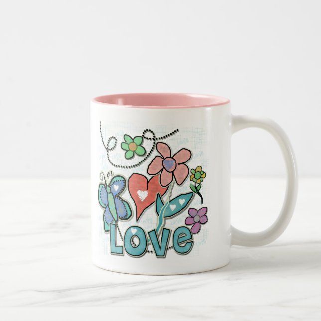 Love Garden Two-Tone Coffee Mug (Right)