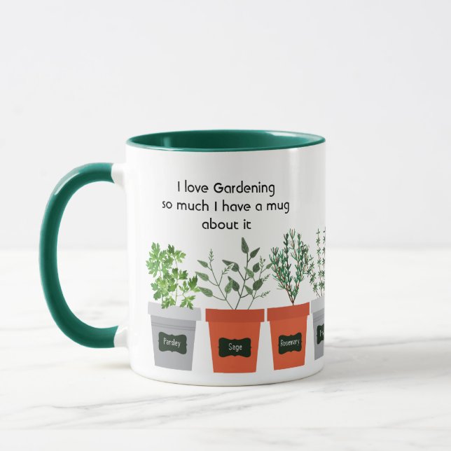 Love Gardening so much I  So Much Fun Quote  Mug (Left)
