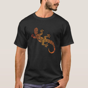 Love Geckos Tribal Lizard Chameleon Gecko Tattoo T-Shirt
