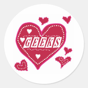 Love GEEKS Classic Round Sticker