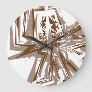 LOVE GEOMESKY ANIMALS elephantl BY MASANSER Large Clock